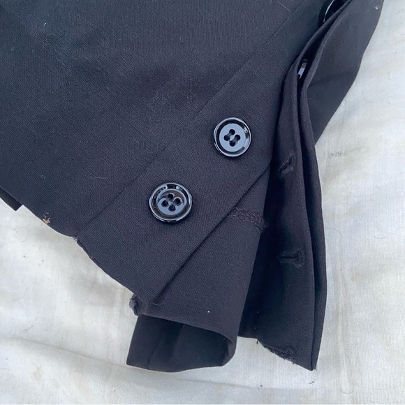 Dolce & Gabbana Black High Waist Diamanté Buckle Belt Button Wide Leg Pants! - Picture 7 of 13